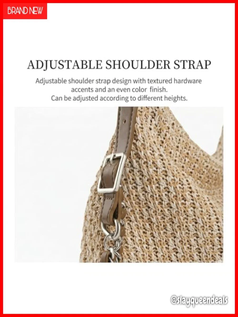 Woven Summer Beach Purse with Adjustable Strap, Convertible Hobo Backpack